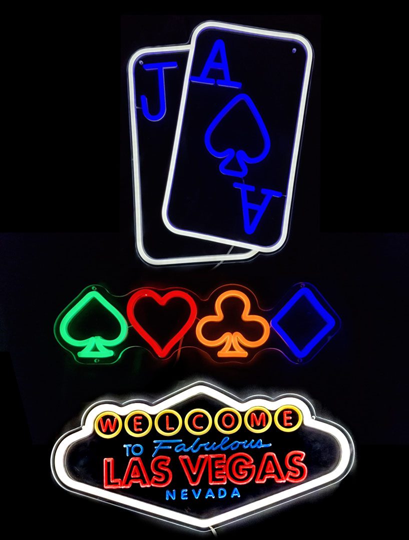 Décoration lumineuse Casino Néon